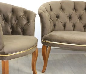 Set canapea Milano Relax Homs textil maro