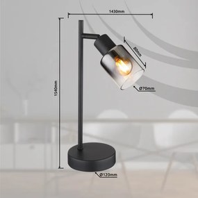 Lampă de masă HUBERTUS 1xE14/40W/230V Globo 54308T