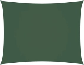 vidaXL Parasolar verde închis 3,5x5 m țesătură oxford dreptunghiular