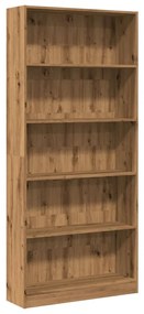 857861 vidaXL Bibliotecă, stejar artizanal, 80x24x176 cm, lemn prelucrat