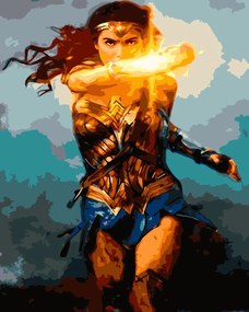 Pictura pe numere cu un cadru "Wonder Woman" 50x40 cm