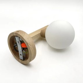 Aplica de perete ANTONIO 1xG9/5W/230V stejar/alb