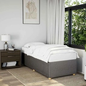 vidaXL Cadru de pat fără saltea Taupe 90x190 cm Stofa