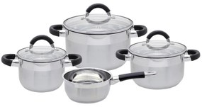 Elo 50904 Set de 4 oale de bază din oțelinoxidabil Black Steam