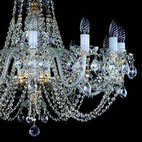 Candelabru cristal Bohemia 12 brate, diam.77cm ANDULA XII. S-A 280 CE