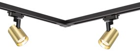 Spot în sistem pe șină VOLF 4xGU10/10W/230V auriu/negru