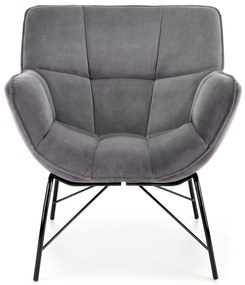 Fotoliu Betali (gri + negru). 1028142