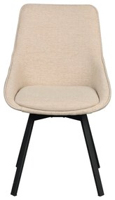 Scaune de dining bej 2 buc. Alison – Rowico