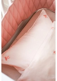 Apărătoare pentru pătuț roz deschis din bumbac organic 365 cm Blossom Pink – Cam Cam Copenhagen