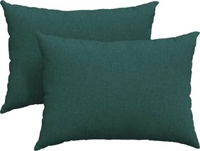 vidaXL Perne pentru canapea 2 pcs Verde închis 70 x 50 cm țesătură