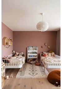 Covor crem lavabil/țesut manual din bumbac 170x120 cm Bereber Rhombs – Lorena Canals