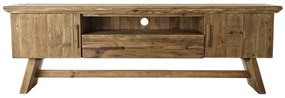 Comoda TV, natur, din lemn reciclat, Auburn