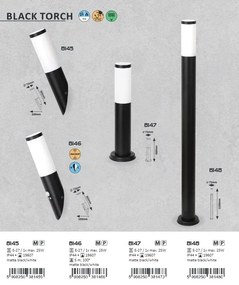 Stalp pentru iluminat exterior, cu protectie IP44, H-110cm, Black torch 8148 RX