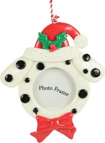 Decoratiune de Craciun rama foto BEST FRIEND 12 cm, caine