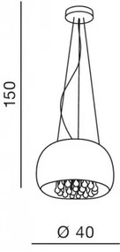 Azzardo AZ0699 - Lustră pe cablu BURN 5xG9/40W/230V