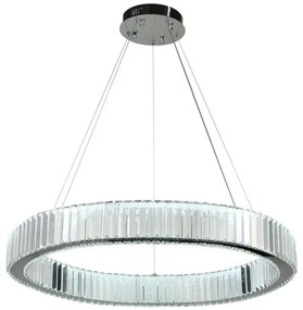 Lustră LED dimabilă pe cablu LED/50W/230V 3000-6500K crom + telecomandă