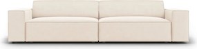 Canapea 3 locuri, Jodie, Micadoni Home, BL, 204x102x70 cm, catifea, bej deschis