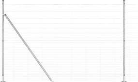 vidaXL Stâlp de gard. Galvanizat 25 x 1,6 m Oțel