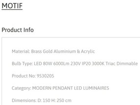 Lustra LED dimabila design circular MOTIF D-150cm