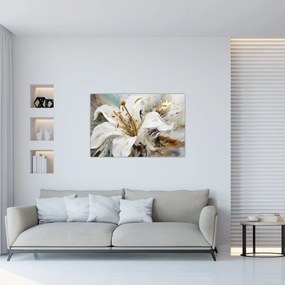 Tablou - Abstracție cu crin (90x60 cm)