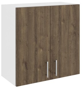 Corp Superior Karo, 2 Usi, Stejar Bronz/Alb, 60 x 30 x 60 cm