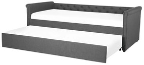 Pat extensibil 90 cm LISABON (cu somieră) (gri). 1007307