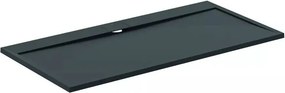 Cadita de dus dreptunghiulara Ideal Standard i.life Ultra Flat S negru intens 180x90 cm