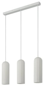 Lustra suspendata design nordic Miella 3L alb