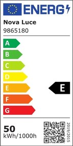 Lustra LED dimabila, design modern PRESTON, 80cm negru NVL-9865180