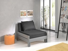 Fotoliu - Canapea extensibilă PINO, culoare gri – Vipack
