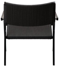 Fotoliu negru din împletitură de trestie Loop – DAN-FORM Denmark