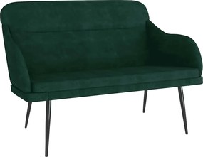 vidaXL Bancă, verde închis, 110x76x80 cm, catifea