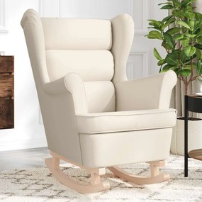 vidaXL Scaun balansoar, alb, 74x90x102 cm, pânză textil