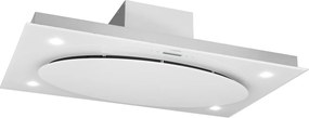 Klarstein secret service, hotă de tavan, hotă pentru aburi, 220 W, touch, sticlă, led, culoare albă