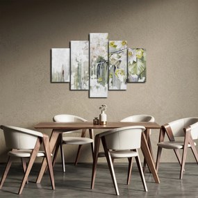 Tablou - Flori albe, vintage (150x105 cm)