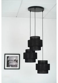 Lustră pe cablu Brilagi SPACE YUTE 3xE27/15W/230V negru