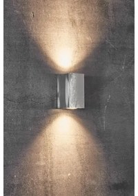 Nordlux - Aplică de perete pentru exterior CANTO 2xGU10/28W/230V IP44 argintiu