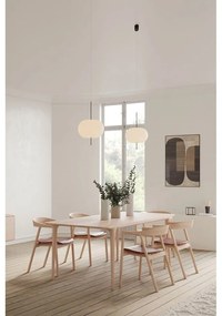 Scaun de dining maro din lemn de stejar Muna – Gazzda