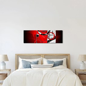 Tablou cu abstracție (cu ceas) (90x30 cm)