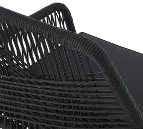 Jusky Scaune metalice Kastos 2 buc - negru