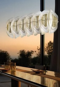 Lustra suspendata LED Fiordlys Linear Gold