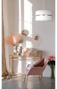 Lustră pe cablu Duolla DUO 1xE27/15W/230V d. 40 cm alb/auriu