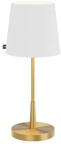 ByRydens 4002730-6501 - Lampă de masă LUMI 1xE27/8W/230V alb/auriu 48,5 cm