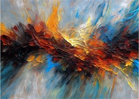 Tablou pe sticlă - Textura culorii (70x50 cm)