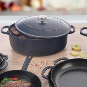 Tavă de copt din fontă 27x42 cm LITINA SMALT – Orion