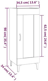 Servanta, stejar sonoma, 34,5x34x90 cm, lemn compozit 1, Stejar sonoma