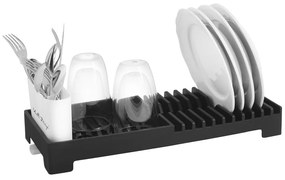 Scurgător de vase negru Vialli Design Livio Duo