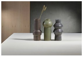 Vază din gresie ceramică Villa Collection Rost, înălțime 30 cm, albastru închis