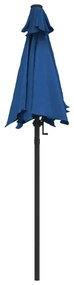Umbrela de soare, albastru, 200 x 211 cm, aluminiu Albastru