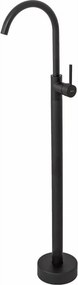Baterie freestanding pentru lavoar Rea Ortis negru mat